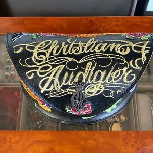 Christian Audigier (Ed Hardy) large sunglasses 😎 leather case